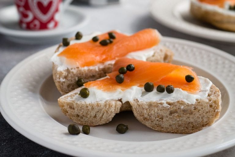 Bagel and lox nut free breakfast ideas